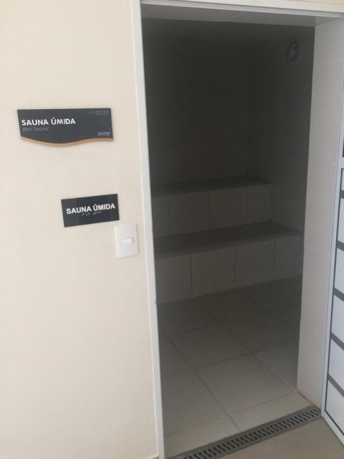 Vista Mar Unlimited Frente Mar Ar Condicionado Garagem Arrumacao Andar Alto E Piscina Aquecida, Sauna E Muito Mais! 산토스 외부 사진
