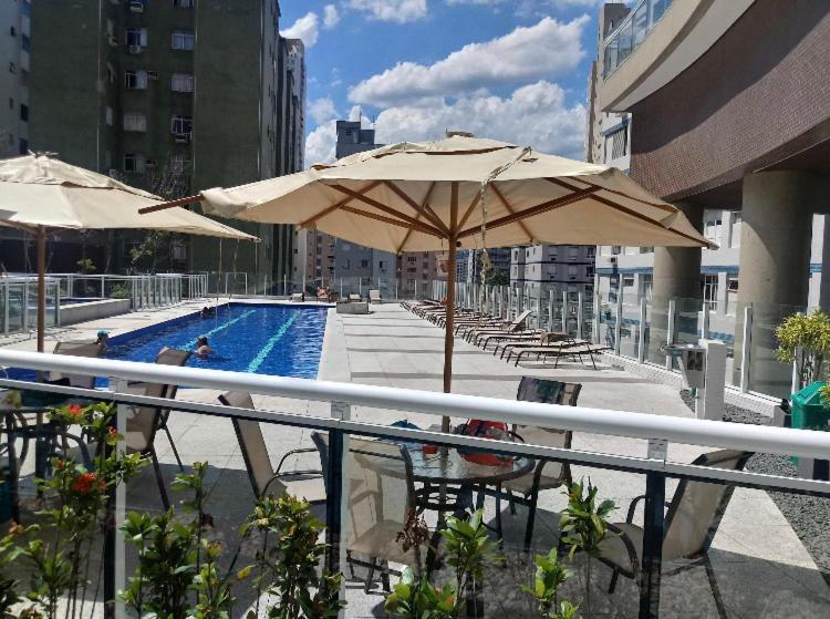 Vista Mar Unlimited Frente Mar Ar Condicionado Garagem Arrumacao Andar Alto E Piscina Aquecida, Sauna E Muito Mais! 산토스 외부 사진