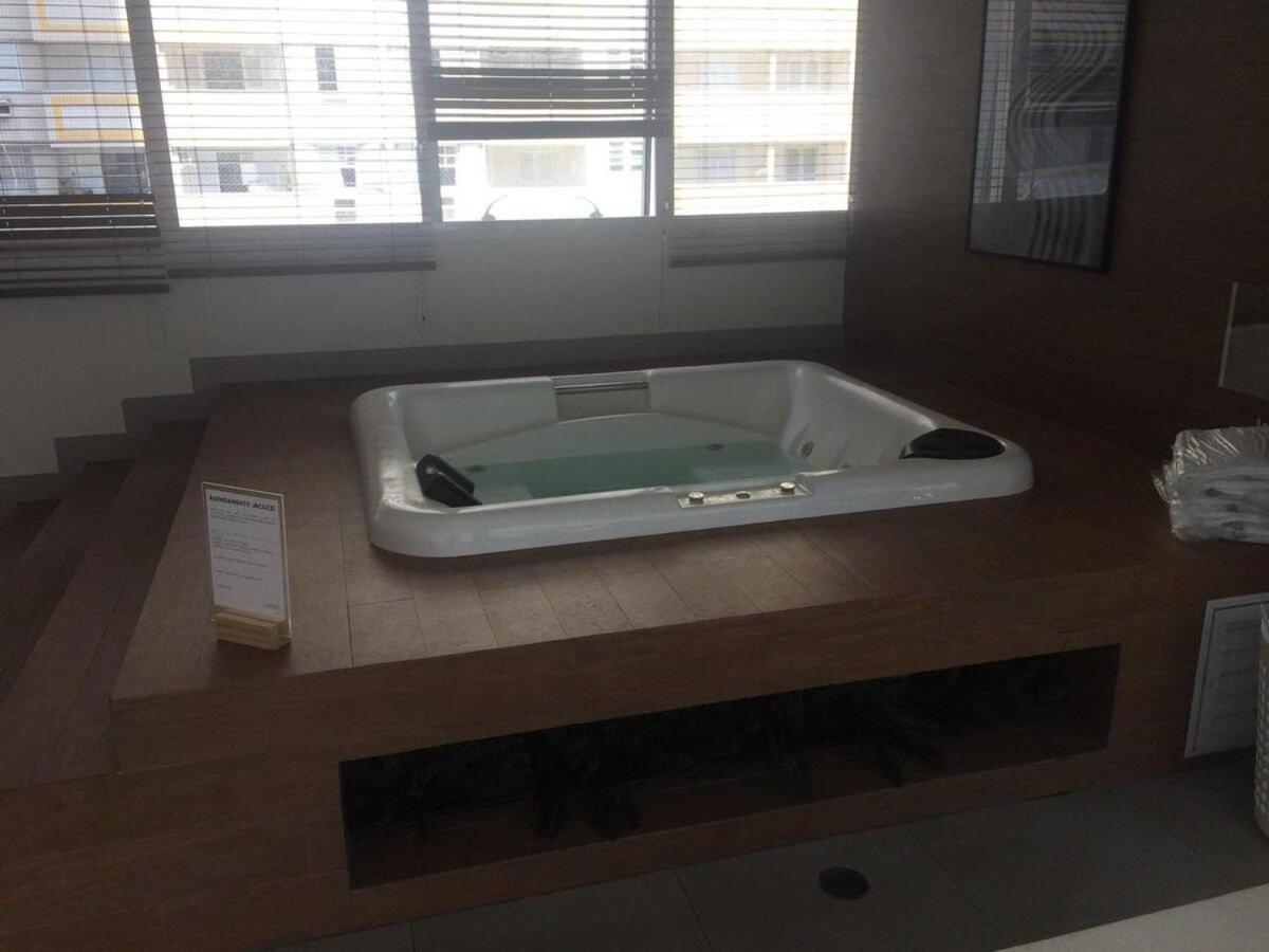 Vista Mar Unlimited Frente Mar Ar Condicionado Garagem Arrumacao Andar Alto E Piscina Aquecida, Sauna E Muito Mais! 산토스 외부 사진