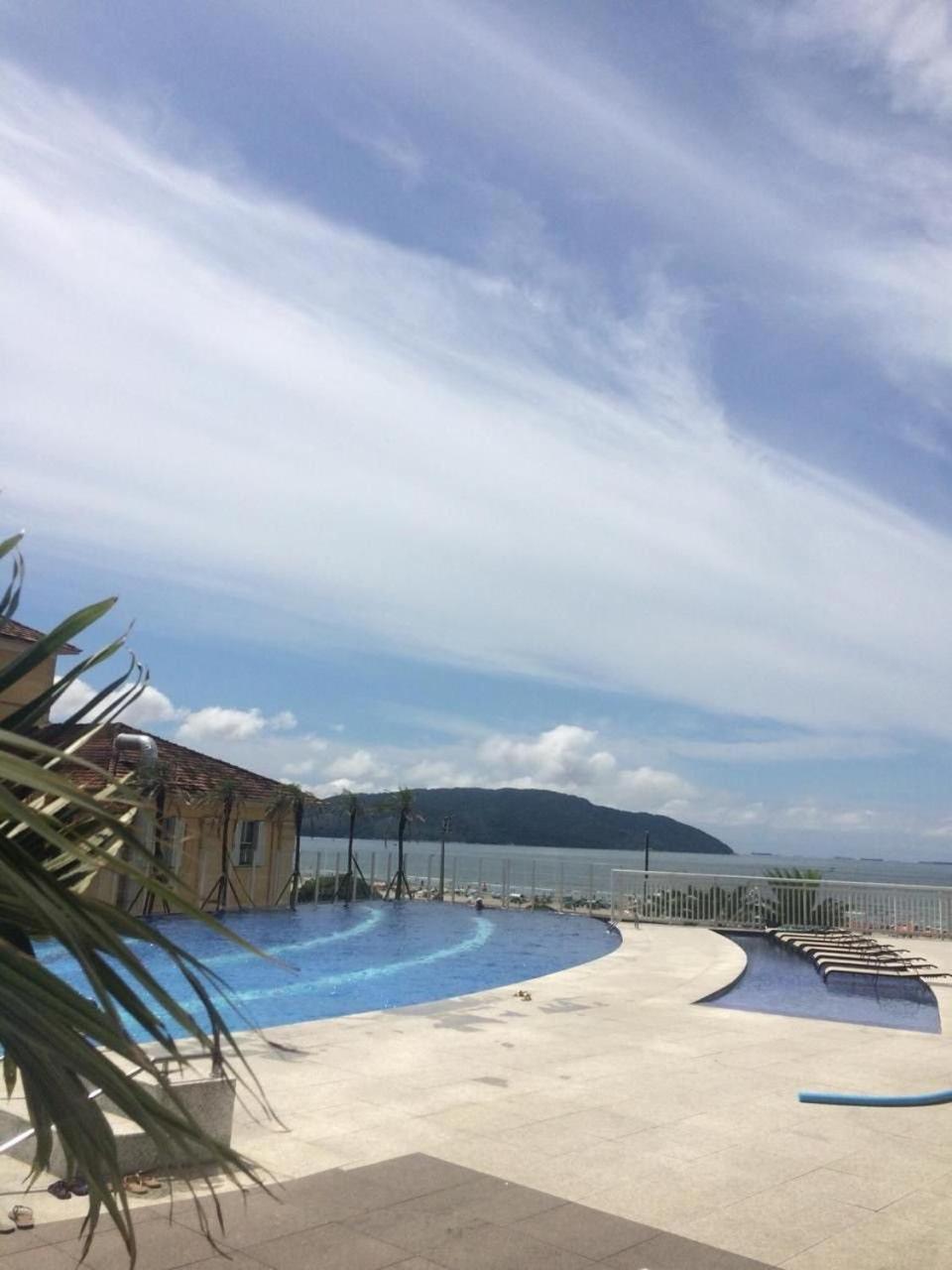Vista Mar Unlimited Frente Mar Ar Condicionado Garagem Arrumacao Andar Alto E Piscina Aquecida, Sauna E Muito Mais! 산토스 외부 사진